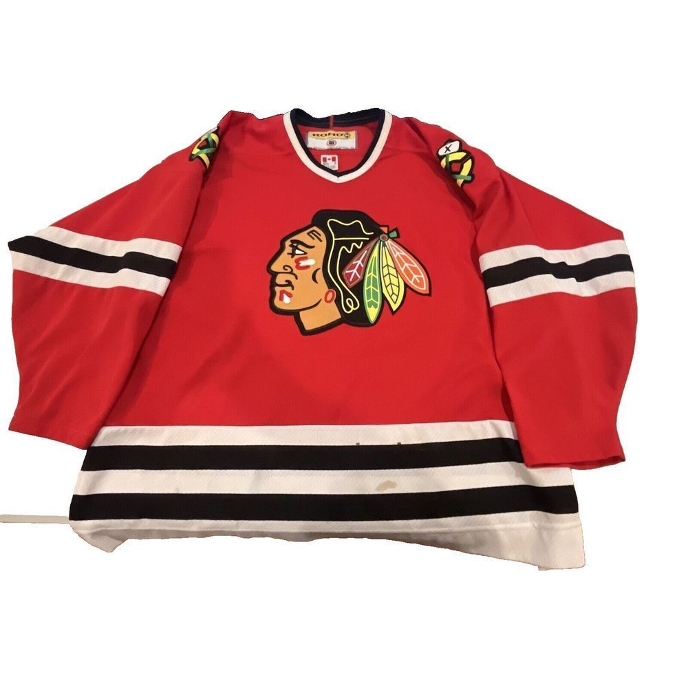 Vintage 2000s Chicago Blackhawks NHL KOHO Home‎ Red Jersey Mens XL - Picture 2 of 9